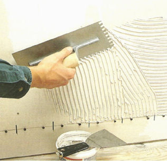 mexican tile installation