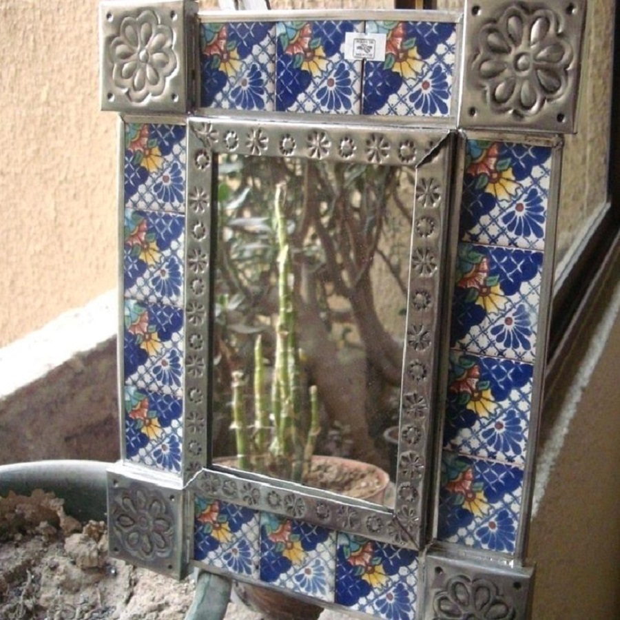 mexican tin tile mirrors