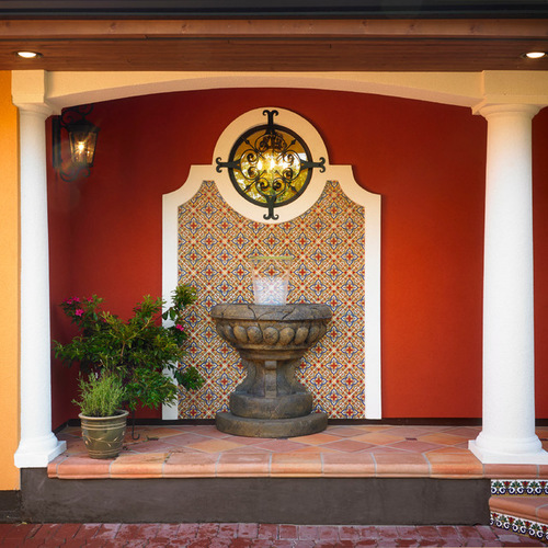 Mexican tiles installed on a veranda