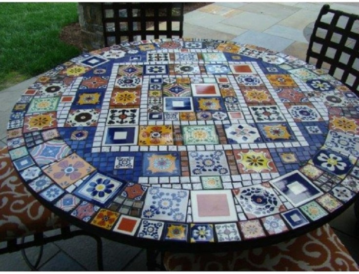 broken talavera mosaic tiles