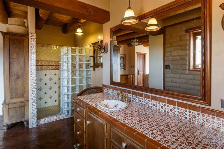 mexican tile sink handmade in talavera