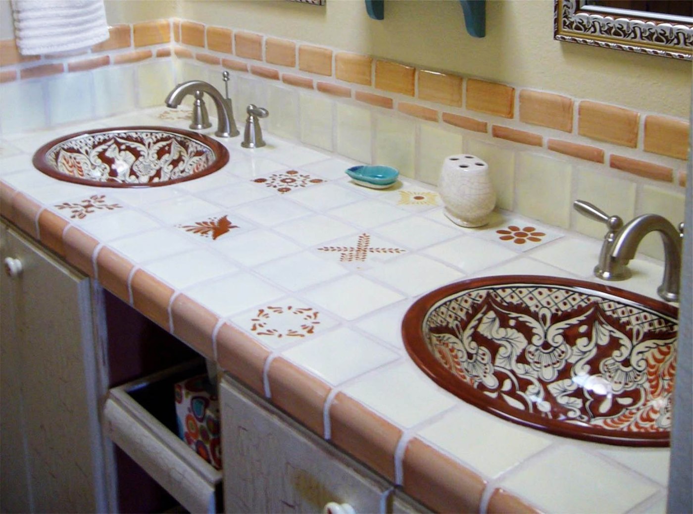 mexican painted talavera sinks