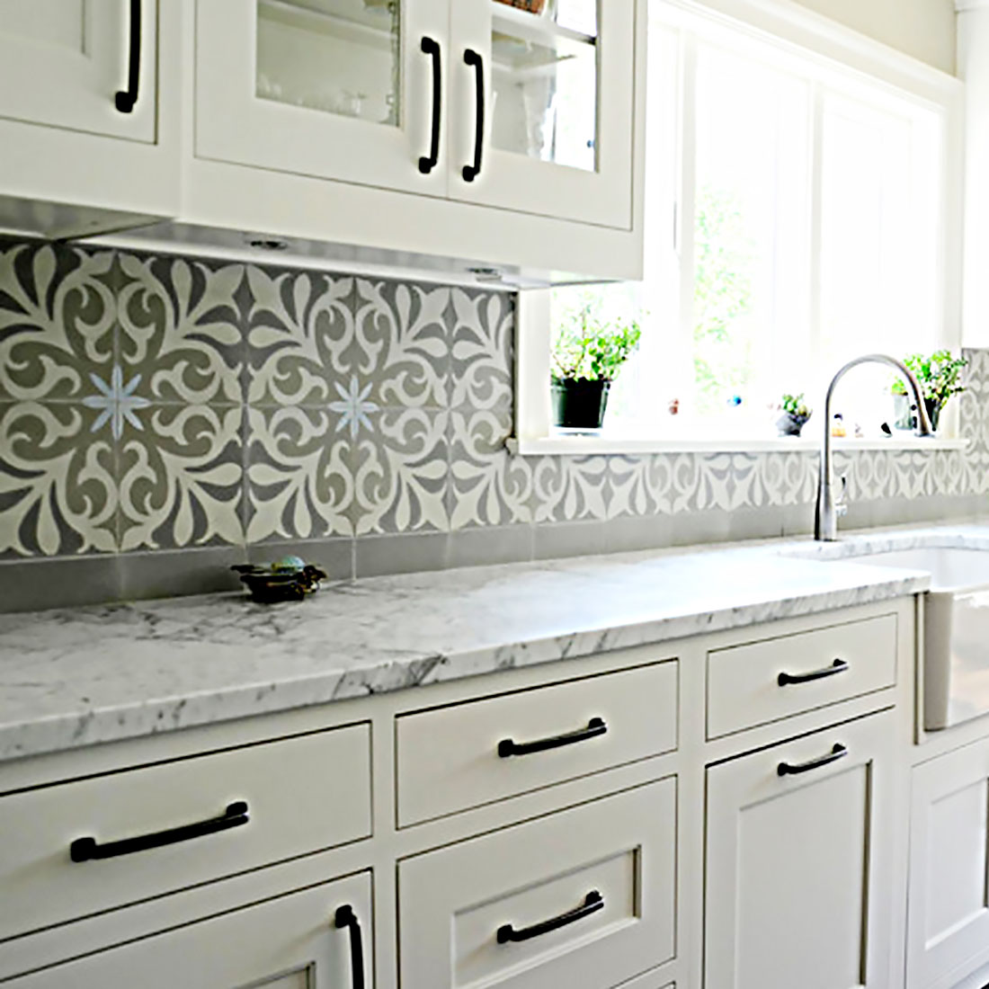 spanish tile backsplash