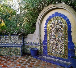 using Talavera tiles in outdoor spaces