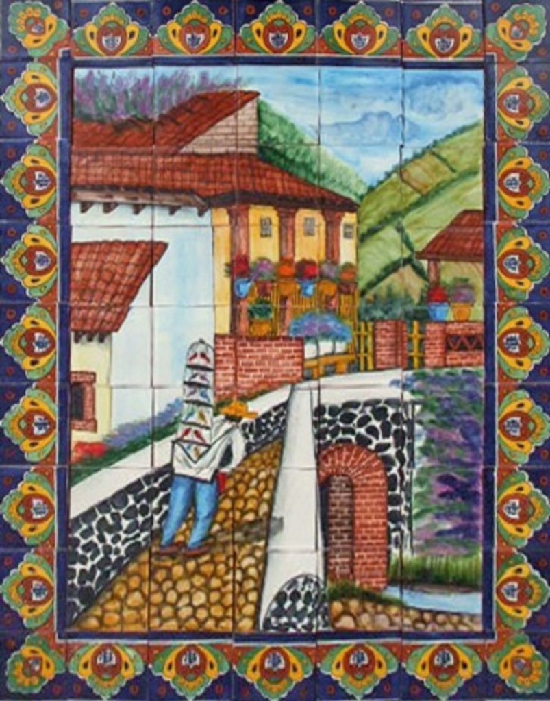 talavera tile mural